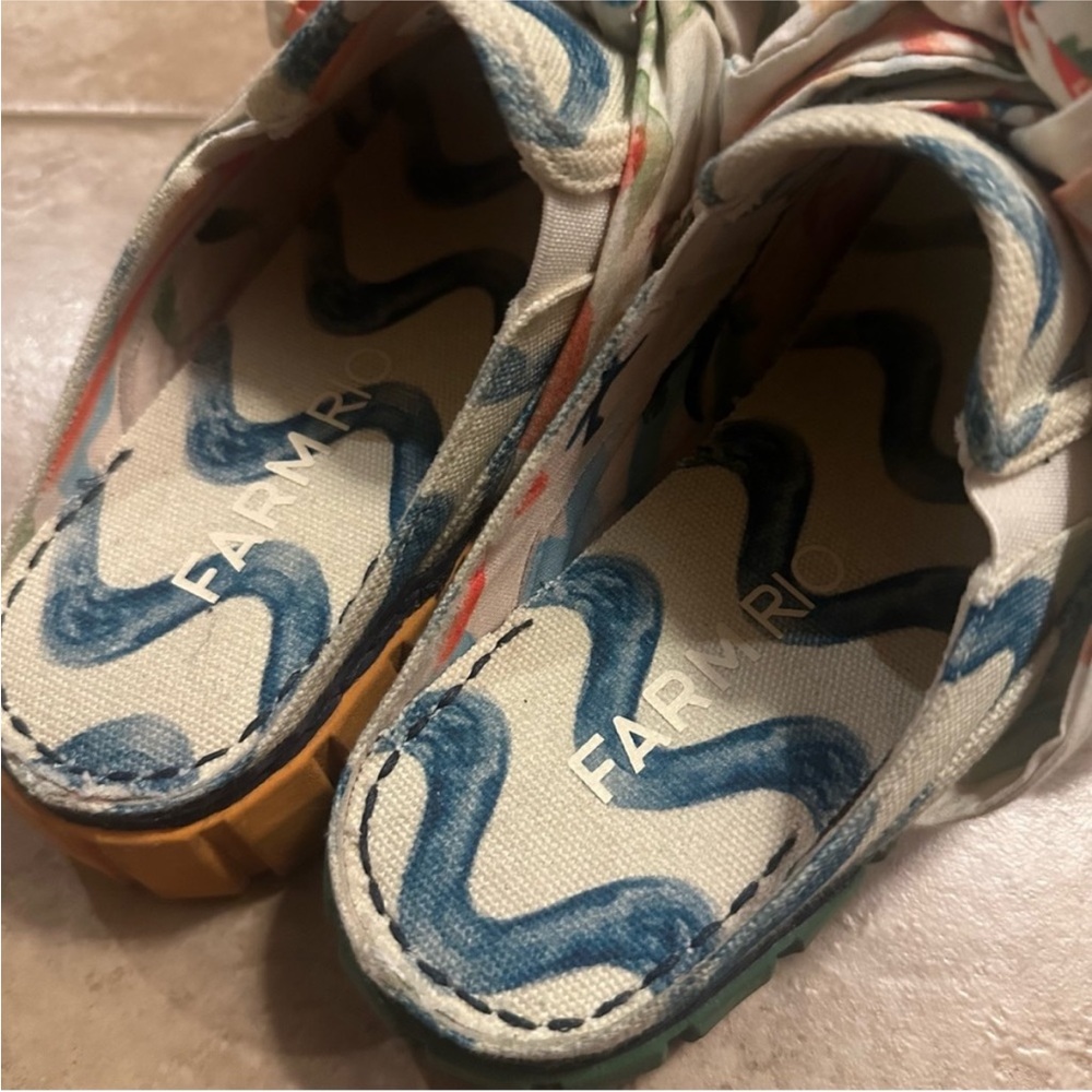 Farm Rio Copacabana Mule Sneaker With Bow NEW - Picture 11 of 16